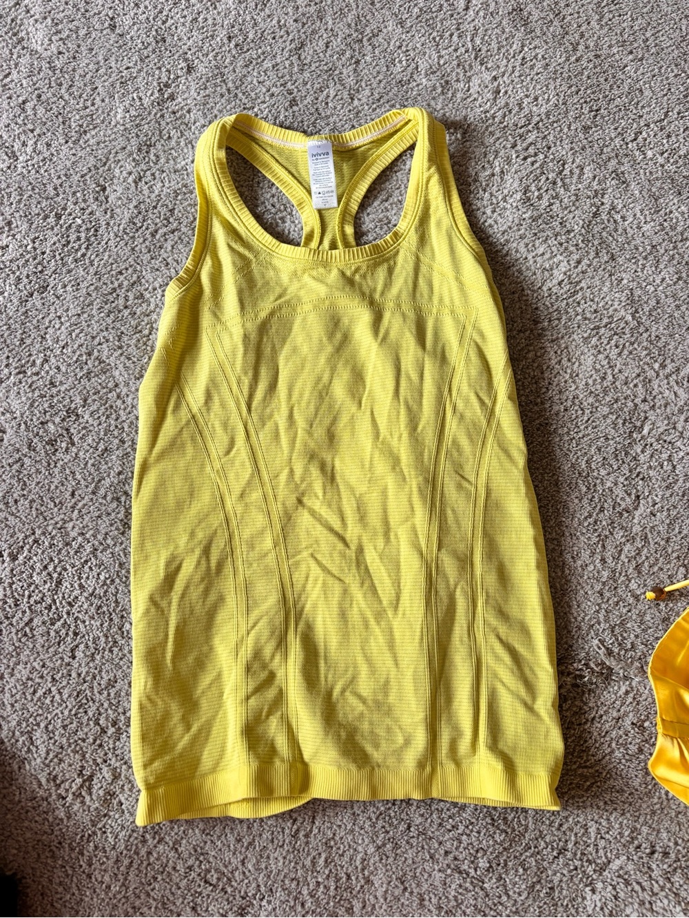 Ivivva Yellow Racerback Women's Tank Top